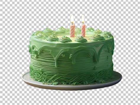 Premium Psd Happy Birthday Green Cake