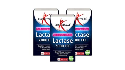 3x Lucovitaal Lactase 7000 Fc 60 St Aanbieding Ibood