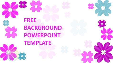 Pink Flower Ppt Template | Best Flower Site