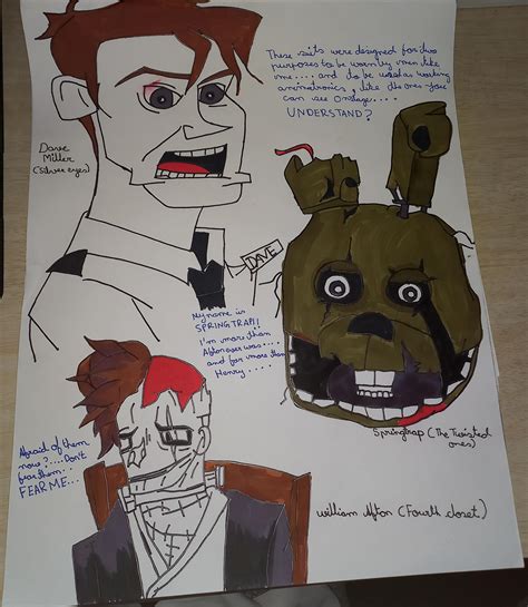 Drew All The Appearance Of William Afton In The Novel Trilogy Hope You