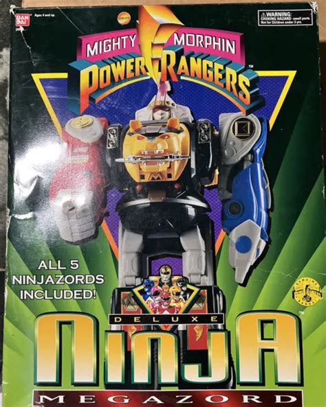 Mighty Morphin Power Rangers Deluxe Ninja Megazord New Open Box Read