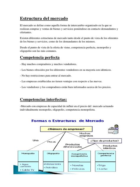 Estructura Del Mercado Resumen