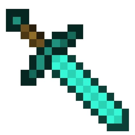 Minecraft Diamond Sword Drawing | Free download on ClipArtMag