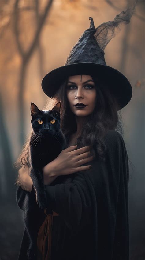 Witch With Cat Created With Ai By Amanda Church Witch Photos Witch