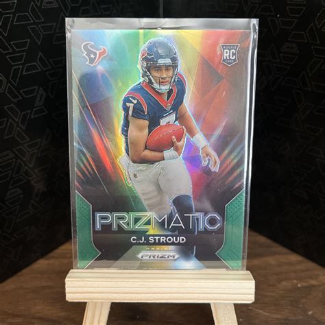 2023 Panini Prizm CJ Stroud Prismatic Green Parallel 6 Houston Texans