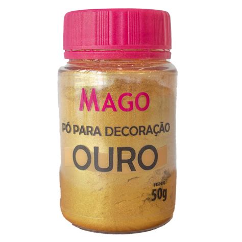 Pó para Decoração Ouro 50g Mago Indústria