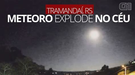 V Deo Meteoro Explode No C U De Tramanda Na Noite Da Quinta Rio