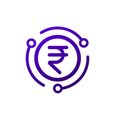 Digital Rupee Einr Icon Indian Currency Vector Vector Art At