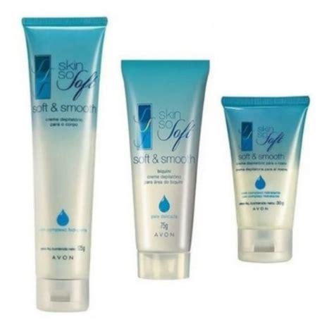 Creme depilatório para o corpo Skin so soft Avon 125g Shopee Brasil