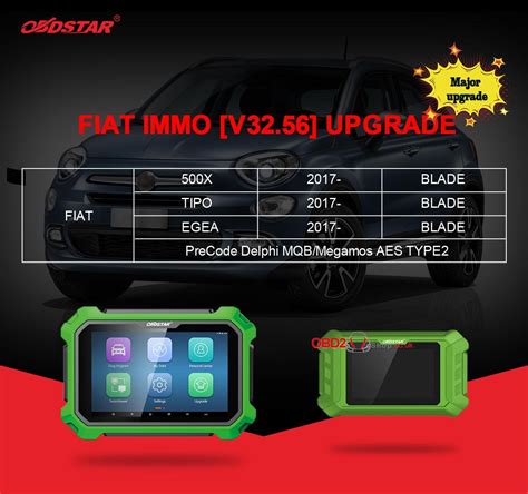 Obdstar Fiat V Immo Upgrade Car List Obd Shop Co Uk Official Blog