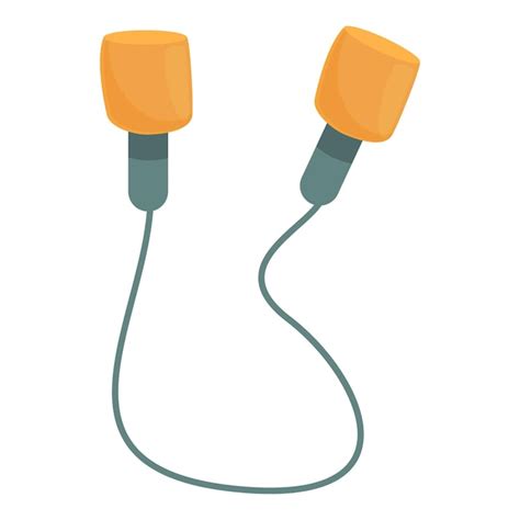 Premium Vector | Wire earplugs icon cartoon vector ear noise auditory ...