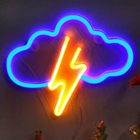 Usb Battery Powered Cloud Shape Led Neon Sign Novelty Night Temu