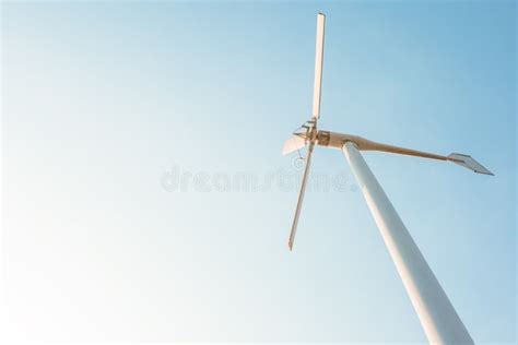 The Wind Turbines Generating Electricity With Blue Sky Energy