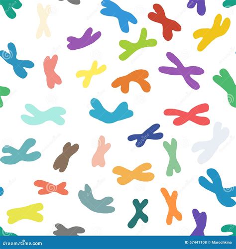 Pattern With A Human Chromosome Stock Vector Illustration Of