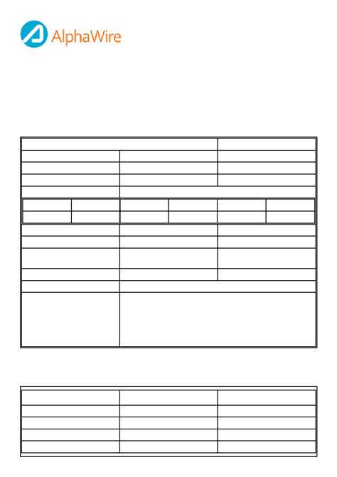 1173C datasheet(1/4 Pages) ALPHAWIRE | Customer Specification