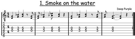 1 Smoke On The Water Tab Guitar Play Along Aprendiendo A Ser Guitarrista