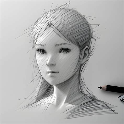 Pencil Sketch Pencil Sketch Pencil Sketch 3d 3d Arthub Ai