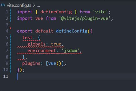 typescript Vitest defineConfig类型UserConfigExport中不存在test 大数据知识库