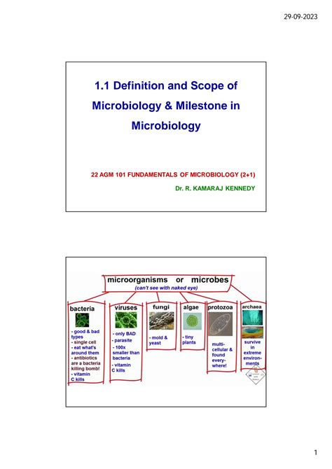 Solution Definition And Scope Of Microbiology Milestone In