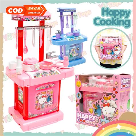 Jual Ygtoys Mainan Masak Masakan Happy Cooking Dapur Set Lengkap Anak