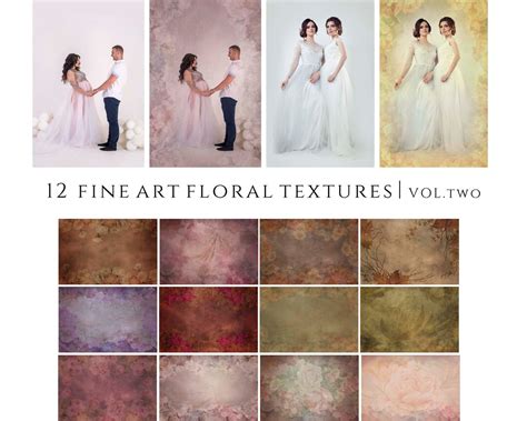 Fine Art Floral Textures for Photoshop Vol 2 PS Flower - Etsy