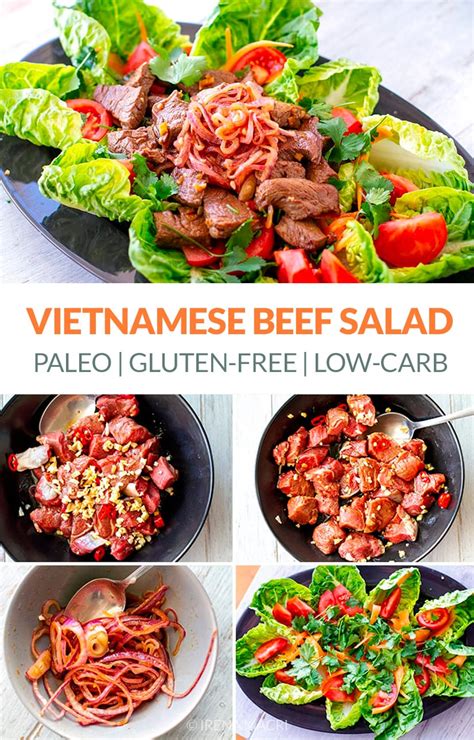 Vietnamese Shaking Beef Salad (Paleo, Gluten-Free)