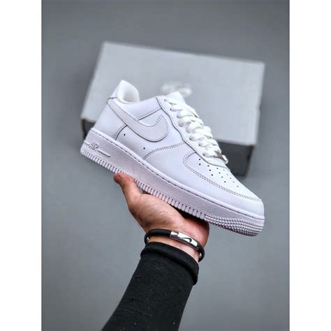 Nk Air Force Low Original Branco Pequena Luz De Sapato Almofada De