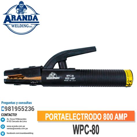 Portaelectrodo Wpc Aranda Welding Premium Welding Products