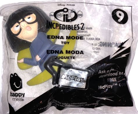 Incredibles 2 Edna Mode Mcdonald S 9 Happy Meal Toy Nip 2018 Sealed Ebay