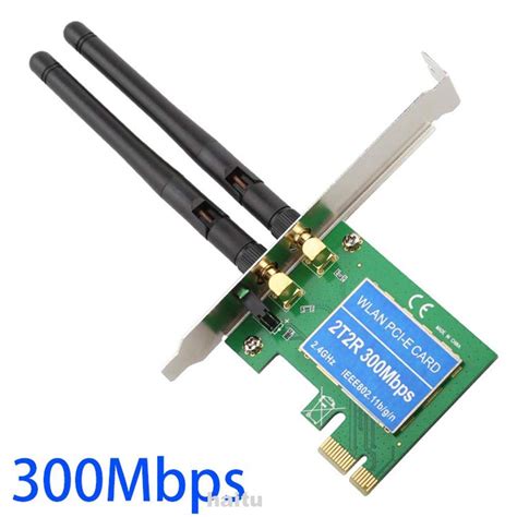 Live Tech WiFi Card 300mbps 2 4 Ghz Dual Antenna PCI Express Wireless