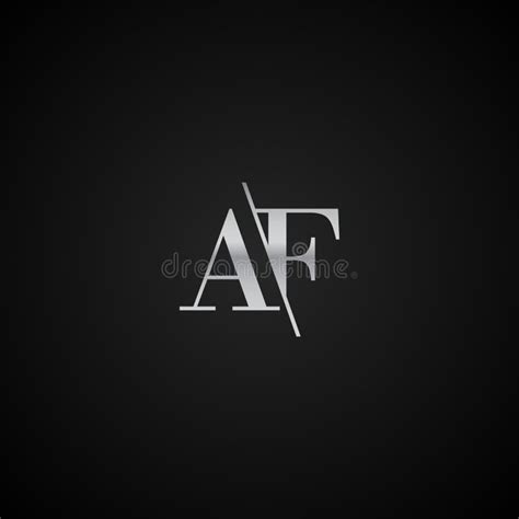 Modern Unique Af Initial Letter Elegant Logo Template Vector Creative