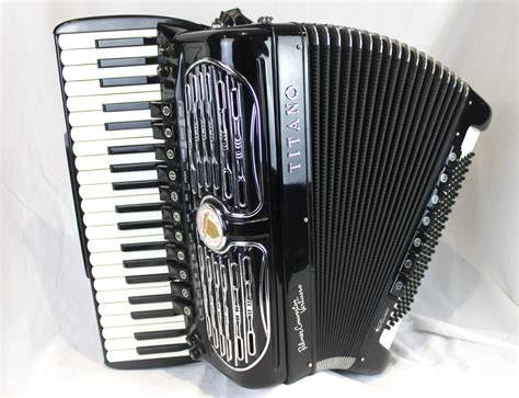 6667 Black Titano Palmer Converter Virtuoso Piano Accordion Lmmh 41 120