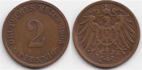 Kaiserreich Pfennig G Gro Er Adler Kupfer Sehr Sch N Leicht