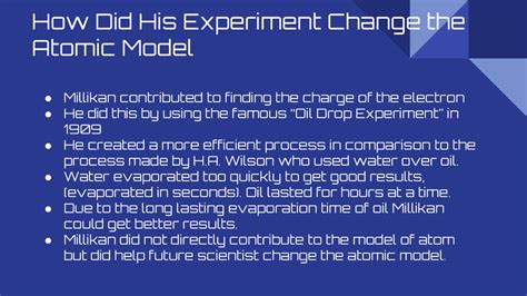 Millikan Atomic Model
