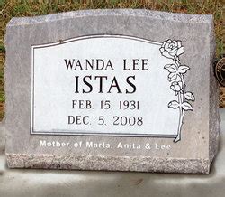 Wanda Lee Cline Istas 1931 2008 Mémorial Find a Grave