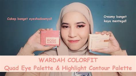 Review Wardah Colorfit Highlight Contour Palette Quad Eye Palette