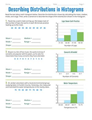 IXL Create Histograms 6th Grade Math Worksheets Library