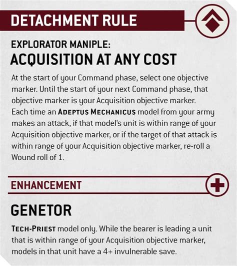 Warhammer 40K New Adeptus Mechanicus Detachment Rules Bell Of Lost Souls