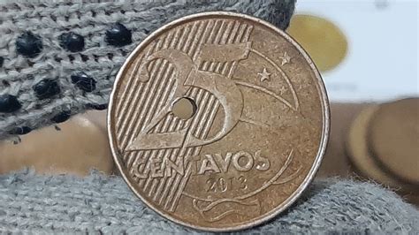 SORTUDO VOCÊ ENCONTROU ESSA MOEDA VALIOSA 25 CENTAVOS ANO 2013 VALE UM