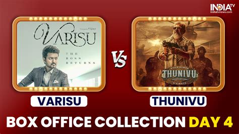 Varisu Vs Thunivu Box Office Collection Day 4 Vijay S Film Leaps Ahead