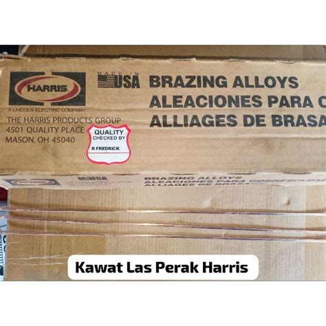 Jual Kawat Las Perak Harris 45 Cm Original Usa Per Pcs Pipih Shopee