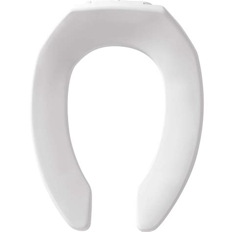 BEMIS 1955SSCT 000 Commercial Heavy Duty Open Front Toilet Seat Without