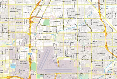 University Of Las Vegas Map United States Map