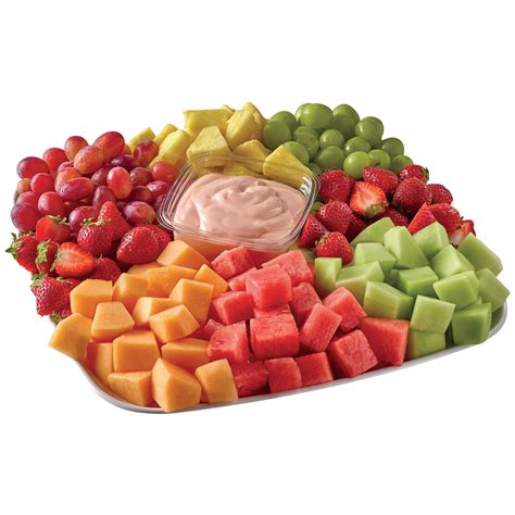 H-E-B Medium Fresh Fruit Party Tray - Strawberry Cheesecake Dip - Shop Standard party trays at H-E-B