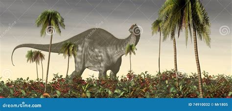 Dinosaur Brontosaurus And Human Size Comparison Royalty-Free Illustration | CartoonDealer.com ...