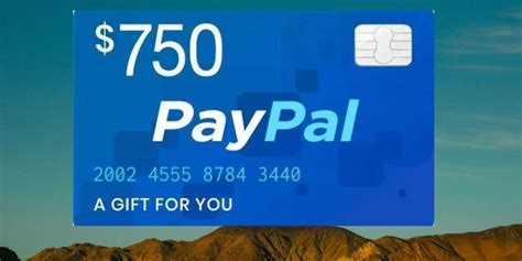 Win A 750 Paypal T Card