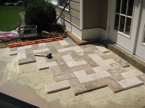 Natural Stone Paver Patio Makeover Paver Stone Patio Patio Makeover