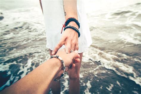 Holding Hands On The Beach Stock Image Image Of Girlfriend 191547049