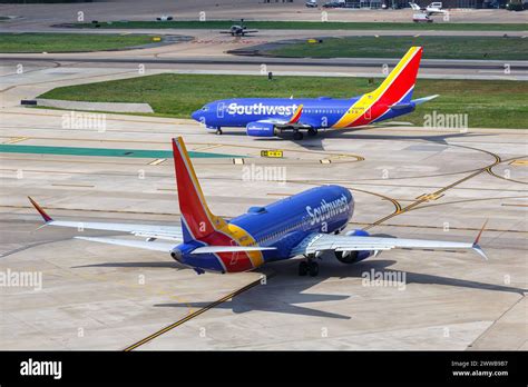 Dallas United States November 7 2022 Southwest Boeing Airplanes At