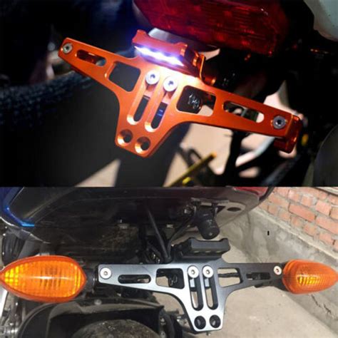 Led Rear License Plate Mount Holder Fit For Kawasaki Ninja